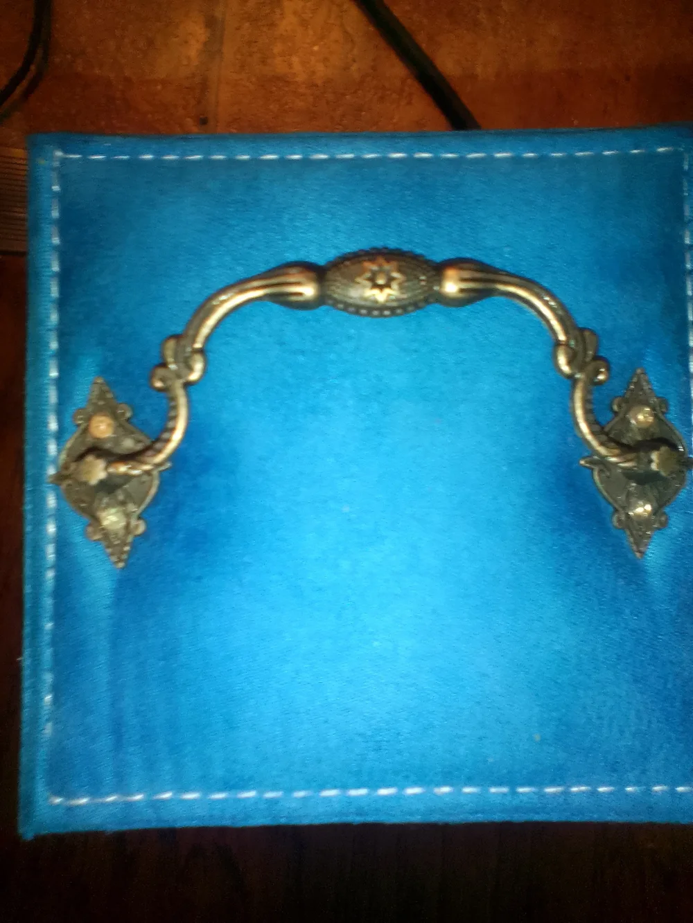 Blue Velvet Travel Jewelry Organizer